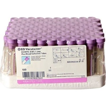 BECTON, DICKINSON AND CO BD Vacutainer Venous Blood Collection Tube 10, 1/2inW x 2-15/16inH 367862EA